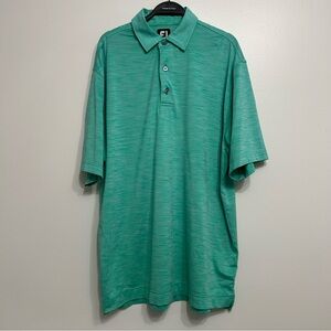 FootJoy heathered mint green golf polo EUC